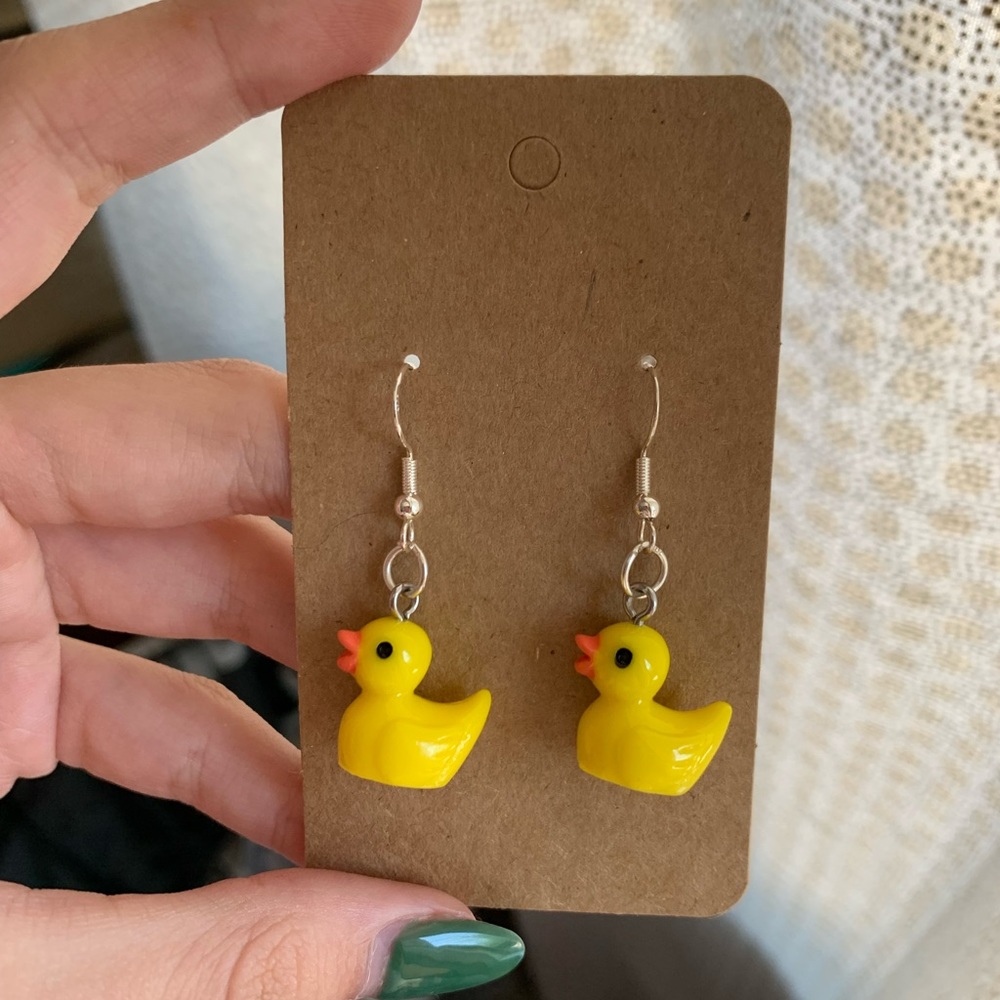 HANDMADE DUCK EARRINGS